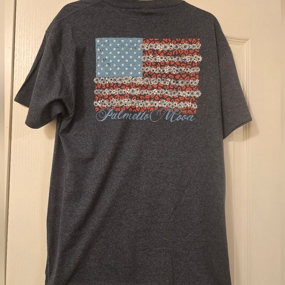 Ladies LG Palmetto Moon American Flag - Picture 1 of 6